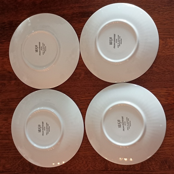 Mikasa Italian Countryside Footed Tea Cup Saucer Set of 4 DD900 - Picture 7 of 8